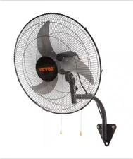 VEVORWall Mount Fan 20 in. 3-speed High Velocity Max. 4650 CFM Oscillating...
