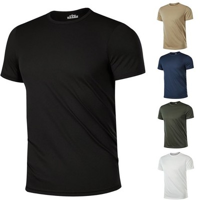 Herren schnelltrocknendes T-Shirt 96 % Polyester 4 % Elasthan feuchtigkeitsablei