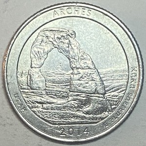 2014-P AU 25C USA Arches NP Quarter Washington A1111