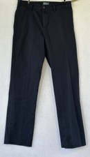 Polo Ralph Lauren Chino Pants Uniform Boys Sz 18 Flat Front Blue Pony 30 x 32