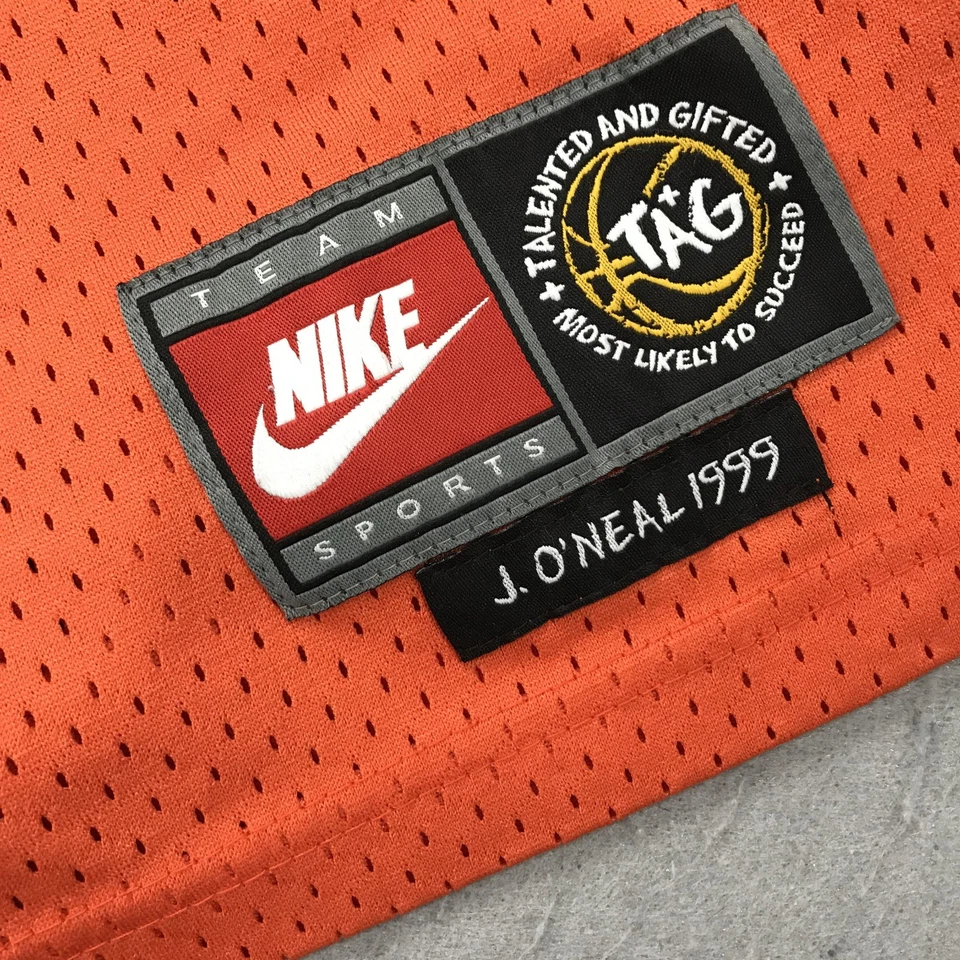 ВИНТАЖНАЯ мужская футболка Jermaine Oneal 2XL оранжевая Eau Claire High School Nike РЕДКАЯ - Изображение 4 из 4