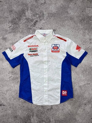 Honda Racing Men s Pata Shirt Formula 1 F1 Team Chips White Size L