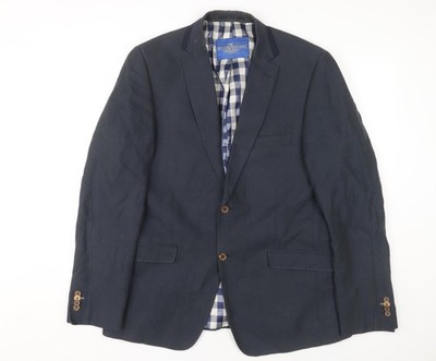 Anzugjacke Herren UK Größe 40 Seven Square Regular Blau