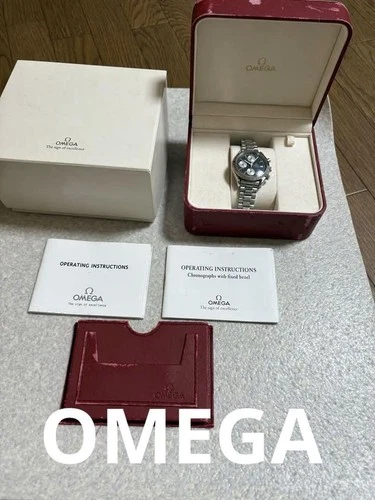 USED Omega Speedmaster 3511.50 Auto Chronograph Black Dial For Repair w/ Box F/S - Picture 1 of 19