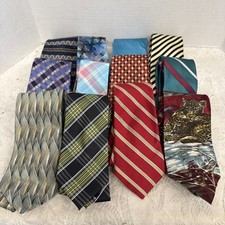 Lot 12 Vtg Ties Assorted Colors Designs