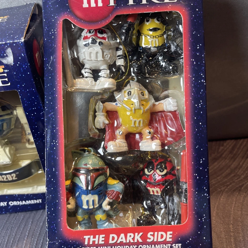 Juego de 5 piezas adornos Star Wars M&Ms M-Pire Kurt Adler R2D2 y lado oscuro Foto 2 de 4