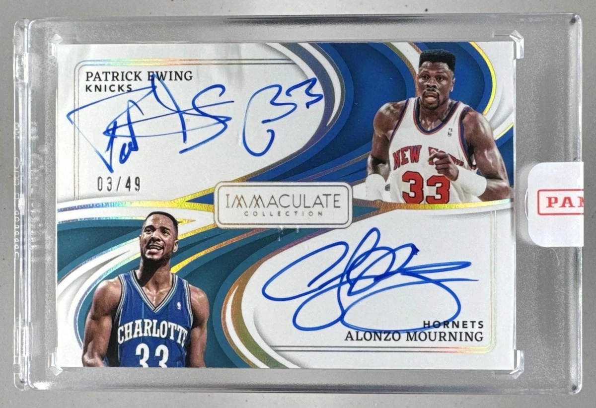Alonzo Mourning Basketball Autographed Sports Trading Cards