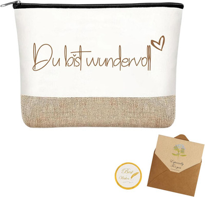 Motivationsgeschenke Kosmetiktasche Mit Aufdruck Du Bist Wundervoll Schminktasch