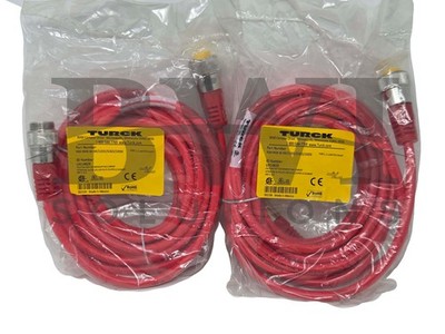 SEALED Turck RSM RKM 36-5M/S1055/S1825/S3059 Mini-Fast Cordset UX14828 Lot of 2