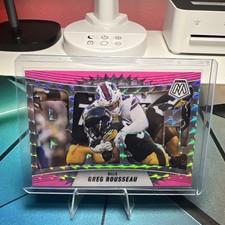 2025 Panini Mosaic - Bang! Greg Rousseau #14 Mosaic Pink Fluorescent Prizm
