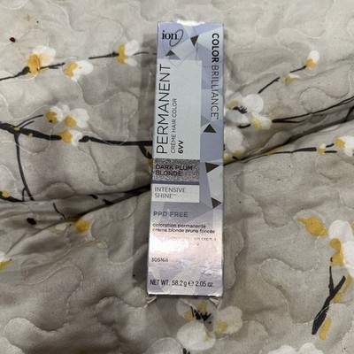 ION Color Brilliance Permanent Creme Hair Color In 6VV Dark Plum Blonde 58.2g