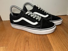 Vans Old Skool Shoes Mens Size 6 Black White Low Top Skate Canvas Sneakers
