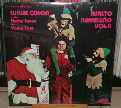 WILLIE COLON ASALTO NAVIDENO VOL II GREEN LP CANTA HECTOR LAVOE CON YOMO TORTO