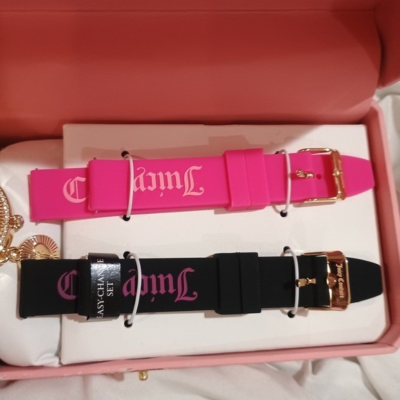 New Juicy Couture Elegant Hot Pink & Gold Watch with 2  display picture 1