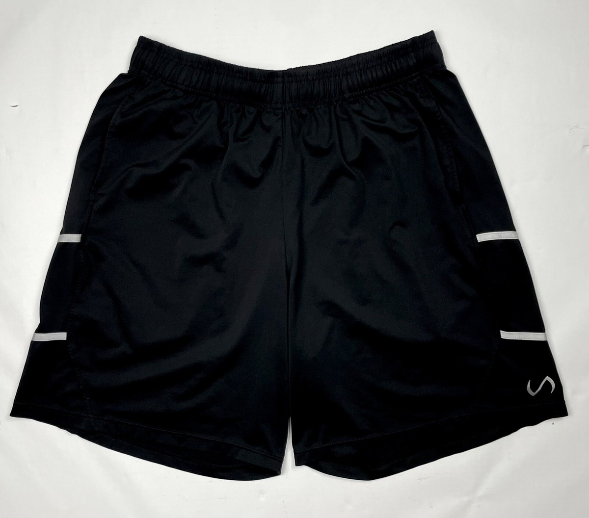Infinity Black Silver Gym Shorts Men's Basketball Shorts W
