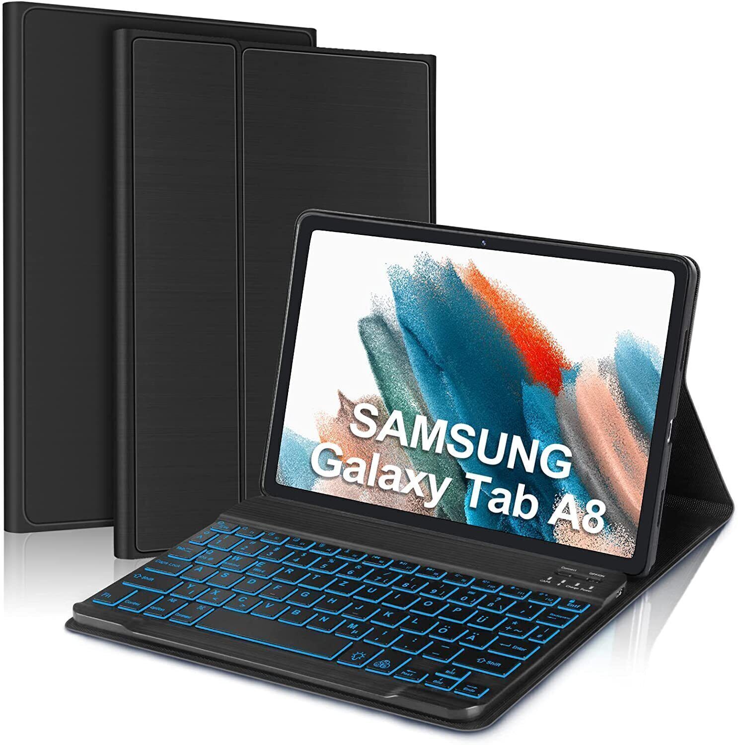 Beleuchtet Tastatur Hülle für Samsung Galaxy Tab A8 10.5 2022 SM-X200X205X207