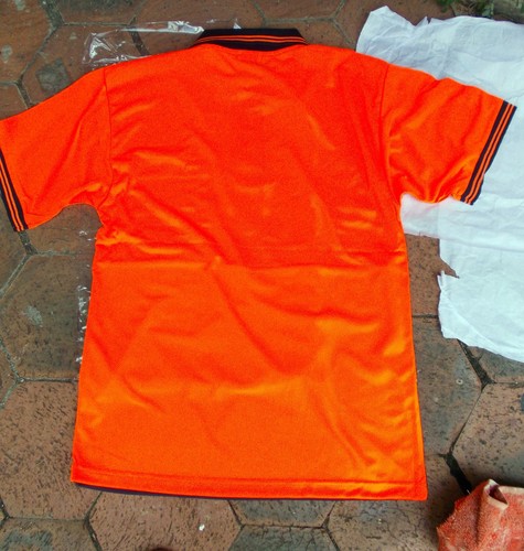 HI-Vis Polo Shirt Adult/Unisex Micromesh Short sleeve size- LARGE- FREE POST - Picture 2 of 5