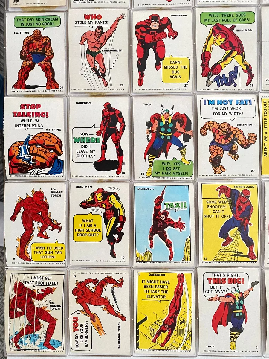 Marvel Comics Super Hero Sticker Card #39 SPIDER-MAN 1967 Philadelphia Gum  PCGC