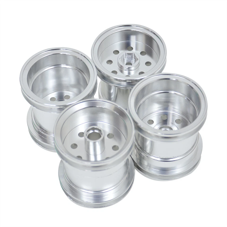 Juego de llantas de aluminio para Tamiya WR-02 G6-01 2x2 RC todoterreno coche 1/10 piezas Foto 2 de 4