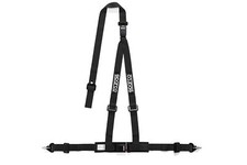 Sparco Racing Seat Belt Safety Harness Black 3-point Dbl Rel 2-inch Lap Shoulder