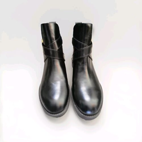 See By Chloe Black Leather Ankle Boots Size 8.5 - Picture 2 of 5