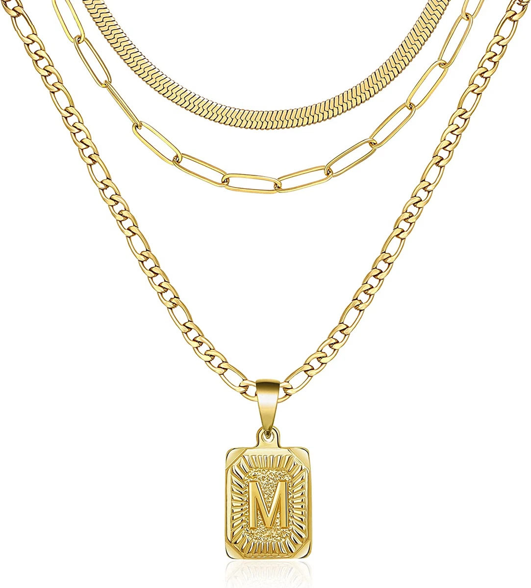 Men's layered necklace set deals