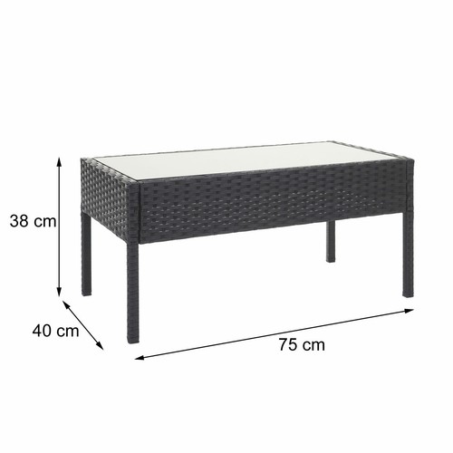 Poly-Rattan Garnitur HWC-F56, Balkon-/Garten-/Lounge-Set Sitzgruppe - Bild 11 von 17