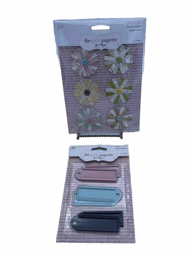The Girls Papery Decorative Flower Market and Label Holders By Margie 2 Packages