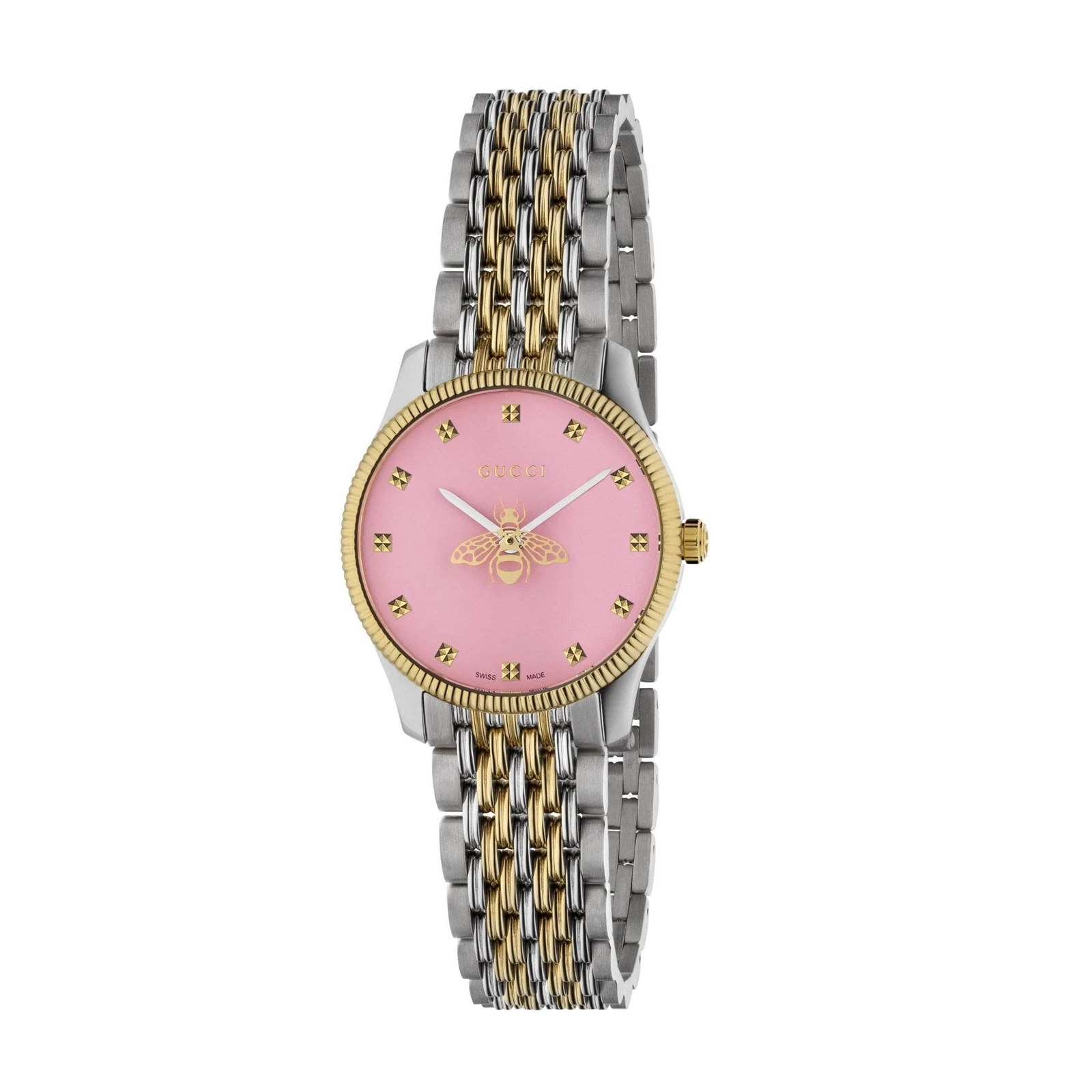 Orologio Gucci G Timeless YA1265030 Watch Acciaio Bicolore Oro 29 mm Rosa Ape