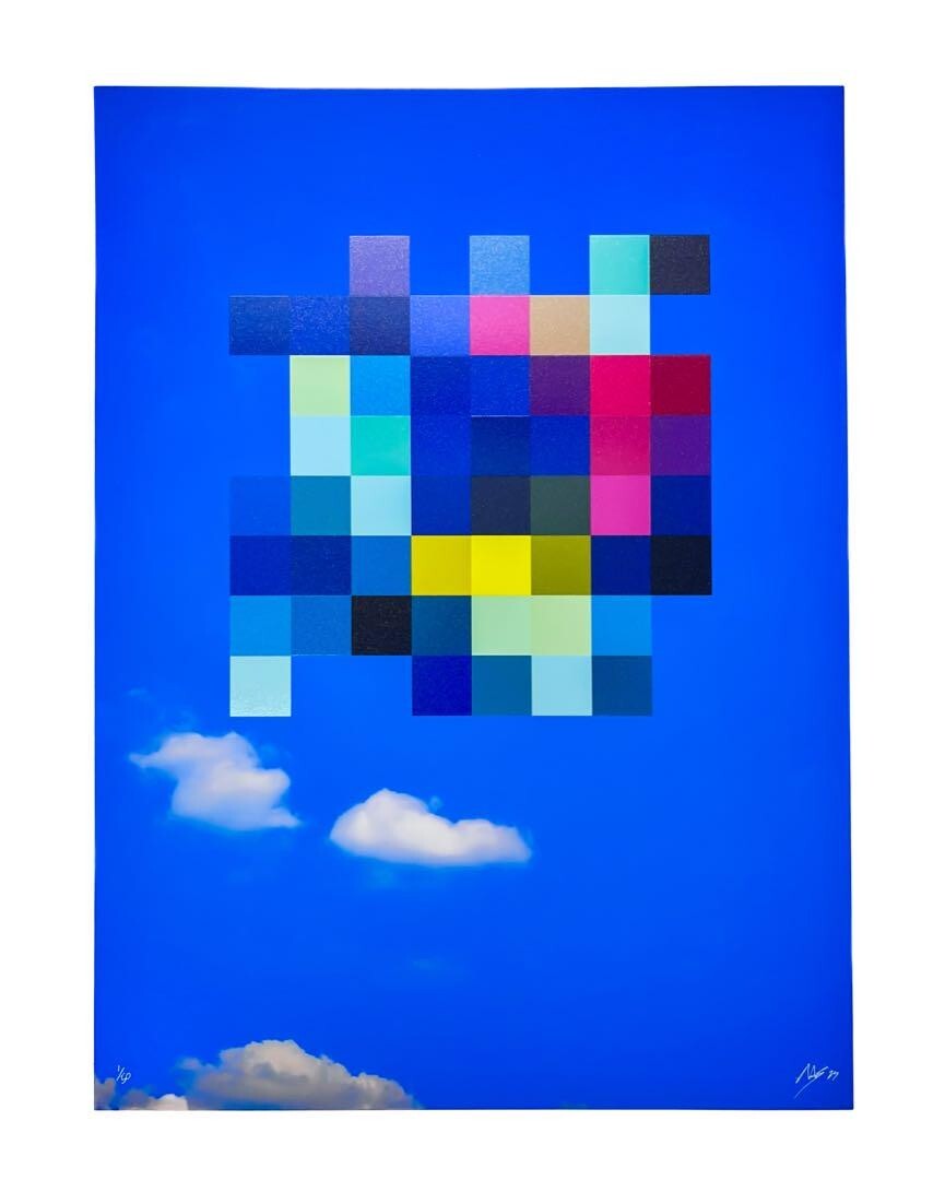 makers space Pixel-53-360° UM Makers Space Silkscreen Pixel-57 Sky Edition 50 Autographed | eBay