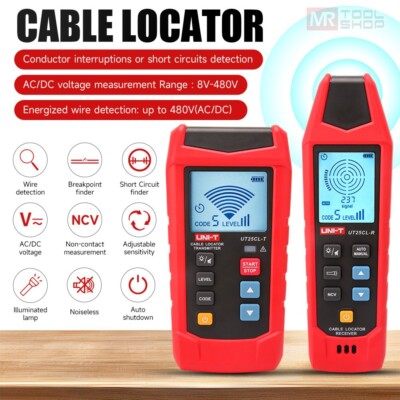 UNI-T UT25CL Cable Locator Metal Pipe Detector Circuit Tracer NCV AC/DC 8V-480V