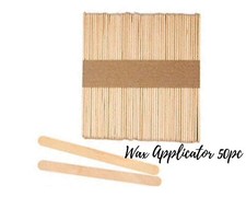 Wax Spatula Wooden Small 50pc for Eyebrow, Lip, Face, Underarm  Bikini Waxing