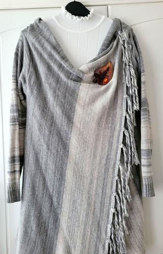 Bunter Blazer mit Fransen. Gr. M. - Bild 10 von 13