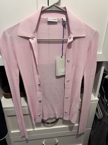 Burberry NWT Pink Cardigan XS