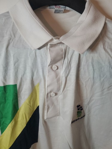 Polo GTE North Classic bianca promozionale golf vintage retrò anni 80 Indy 500 vintage - Foto 5 di 7