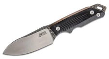 REVO Knives RJ1 Journey Fixed Blade Knife 3.875" Two-Tone Drop Point, Black G10