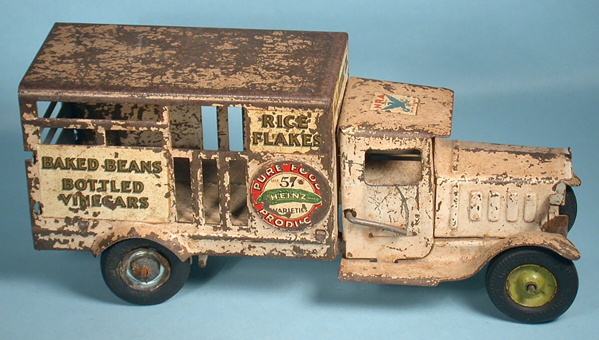 1930s H.J. Heinz Co. Toy Metal Truck Metalcraft Silvertown