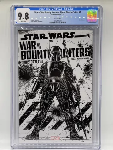 Marvel Comics War Of Bounty Hunters: Directors Cut Alpha 1:25 Sketch CGC 9.8