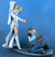 Figure nun and sinner. Toy Soldiers 60 Resin Tabletop Miniature