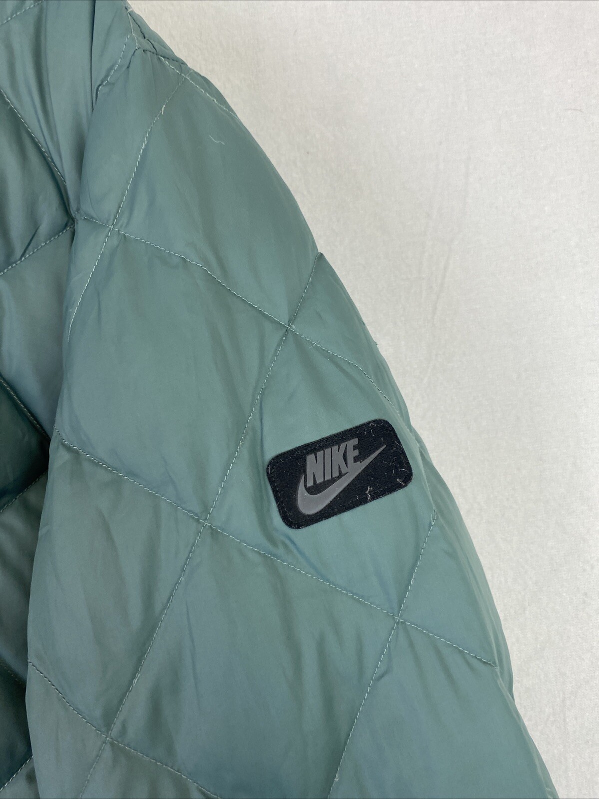 SACAI X NIKE Nike Bomber Giacca Uomo Extra Large Verde Reversibile Piumino Trapuntato Cappotto