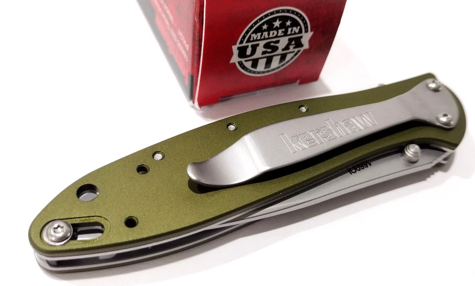 Новый KERSHAW США KS1660 зеленый гладкий пружина открытый помощь складной карманный нож - Изображение 3 из 3