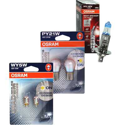 OSRAM NIGHT BREAKER UNLIMITED H1 110% Diadem Chrome WY5W PY21W Glühbirne Lampe