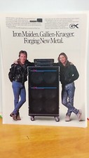 DAVE MURRAY IRON MAIDEN GALLIEN KRUEGER GUITAR AMPLIFIERS PRINT AD 11 X 8.5 B3
