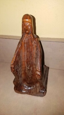 FERGUS O'FARRELL Wood Carved Figure - RISEN CHRIST - Stylized - 7 1/4'' - IRELAND
