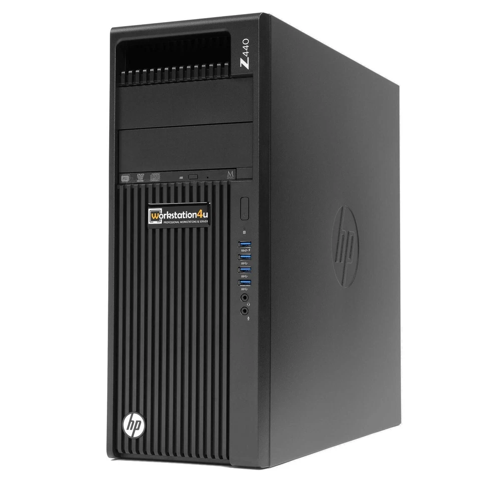 HP Z440 PC, 10-Core Intel 4627v3, 64GB RAM, 1TB SSD, NVIDIA RTX 3060 12GB, Win11