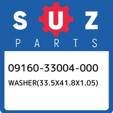 09160-33004-000 Suzuki Washer(33.5x41.8x1.05) 0916033004000, New Genuine OEM Par