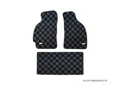 P2M Dark Grey Front & Trunk Carpet Floor Mats Set for Toyota MR-2 SW20 90-95 New