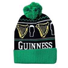 Sombrero tejido tradicional artesanal irlandés Guiness para hombres y mujeres invierno pompón gorros