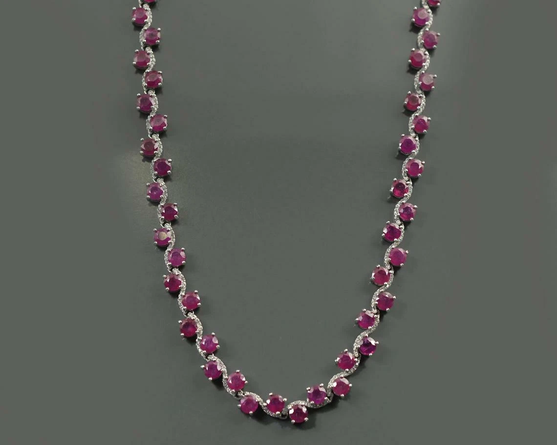 Ebay ruby shop necklace