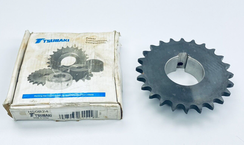 TSUBAKI H50B24 PIGNONE CATENA A RULLI 2"-CHIAVE/FORO 24 DENTI #50 CATENA - Foto 1 di 7